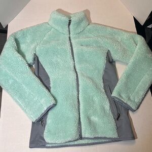 Columbia Mint and Gray Women’s Fleece Size Small